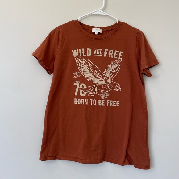 BURNT ORANGE GRAPHIC TEE FROM BOHME - Picture 4 of 6